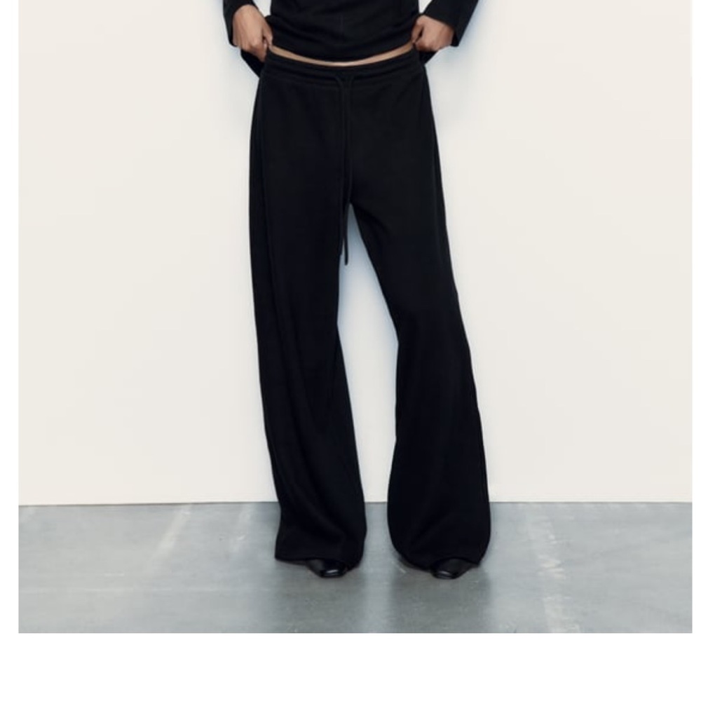 NWT Zara soft wide leg pant size small